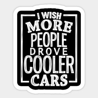 Cooler cars 9 Sticker
